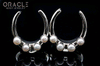 1-1/4" (32mm) White Brass Saddles with Pearls
