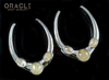 1-1/2" (38mm) White Brass Saddles with Rutilated Quartz