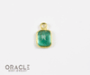 18k Yellow Gold Emerald Charm