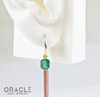 18k Yellow Gold Emerald Charms