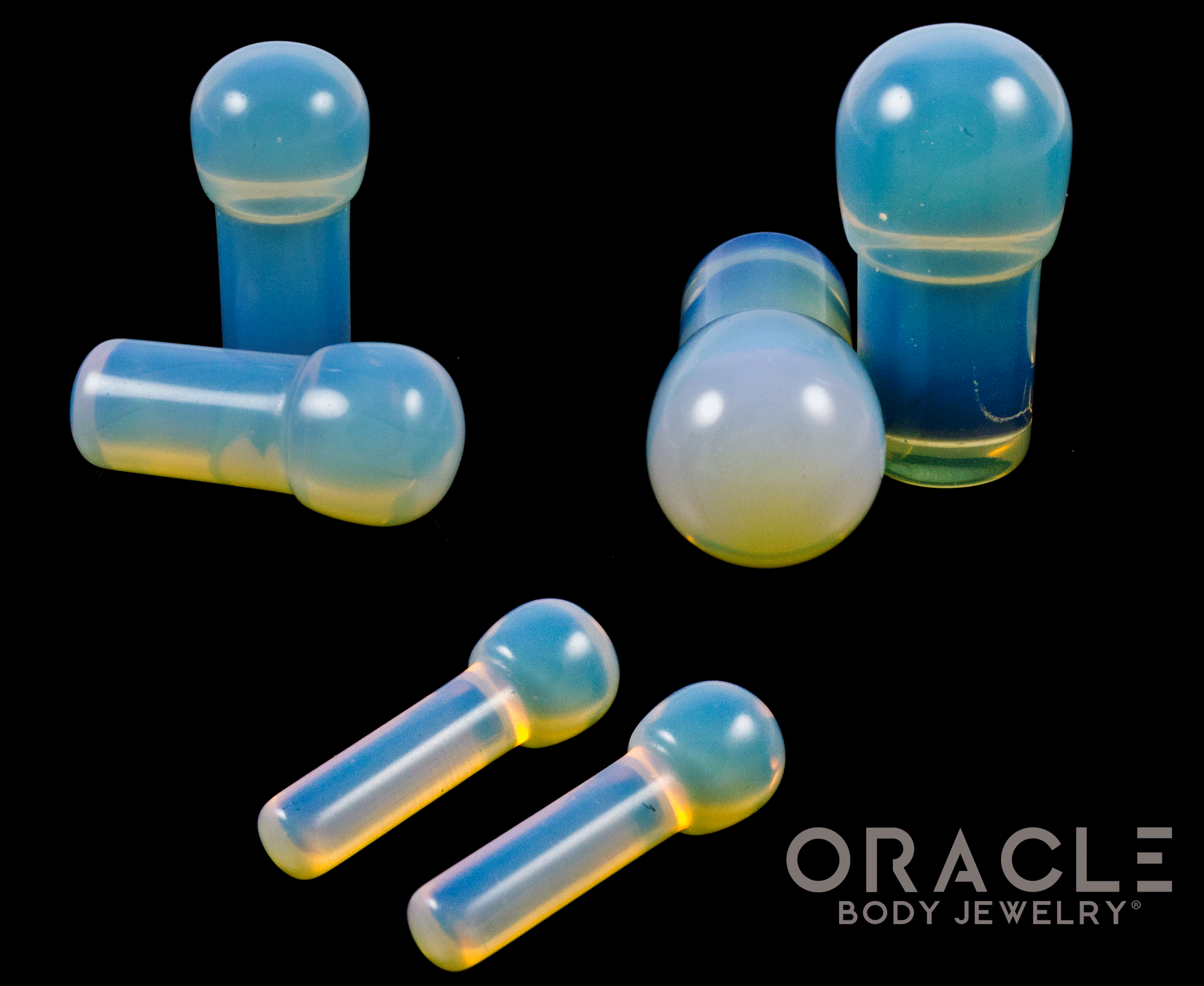 Opalite Conch Pegs / Plugs