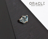 14k Yellow Gold Triple Crown London Blue Topaz and Diamonds Threadless End
