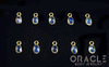 18k Yellow Gold Moonstone Oval Charms