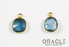 18k Yellow Gold London Blue Topaz Charms