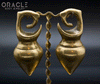 Old Dayak Pear Spinning Top Weights