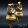 Old Dayak Pear Spinning Top Weights