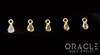 18k Yellow Gold Faceted Natural Diamond Charms