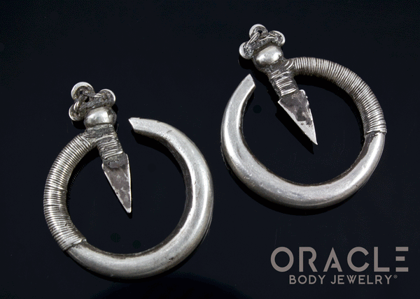Hmong / Yao Bent Arrow Earrings