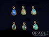 18k Yellow Gold Ethiopian Opal Charms