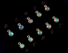 18k Yellow Gold Ethiopian Opal Charms
