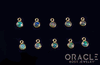 18k Yellow Gold Ethiopian Opal Charms