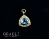 14k Yellow Swiss Topaz with Diamonds Charm