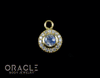 14k Moonstone with Diamonds Charm
