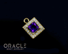 14k Amethyst with Diamonds Charm