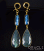 Crossover With Gold Plated Faceted Labradorite