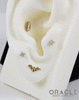 14k Twilight Bat Threadless End