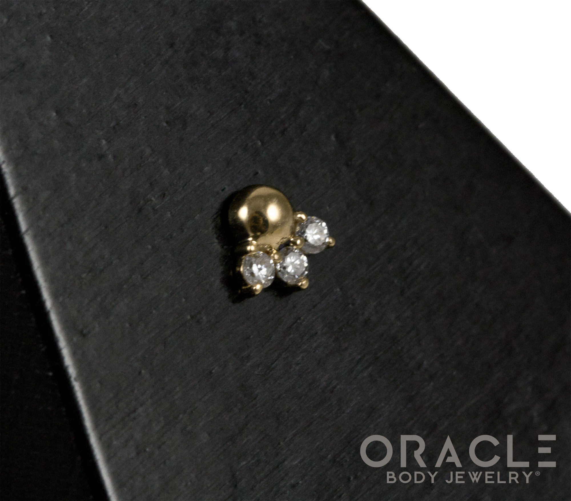 14k Triple Glitz Threadless End