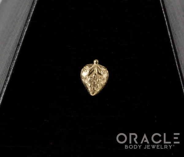 14k Strawberry Threadless End