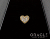 14k Heart of Diamonds Threadless End