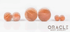 Peach Moonstone Double Flare Plugs