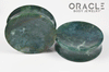 1-3/4" (44mm) Moss Agate Concave Plugs