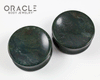 1-3/8" Moss Agate Concave Plugs