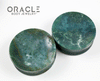 1-3/4" (44mm) Moss Agate Concave Plugs