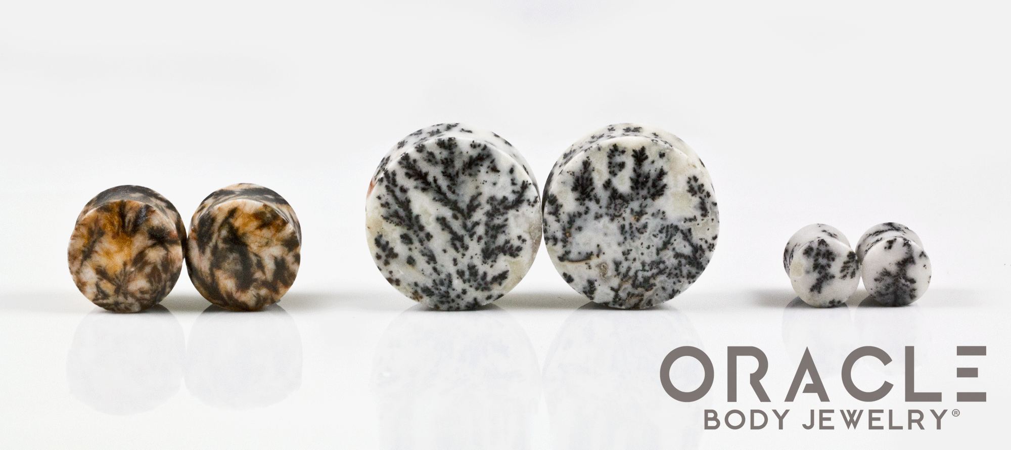 Fern Jasper Double Flare Plugs