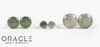 Green Tourmalinated Quartz Single Flare Plugs