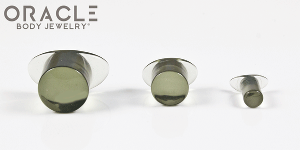 Grey Quartz Labrets 8g Through 1/2"