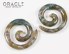 0g (8mm) Moss Agate Stone Spirals