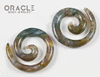0g (8mm) Moss Agate Stone Spirals