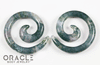2g (6.5mm) Moss Agate Stone Spirals