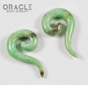 0g Chrysoprase Tail Spirals