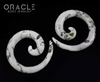 2g Green Tree Agate Stone Spirals