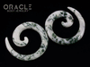 2g Green Tree Agate Stone Spirals