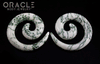 00g Green Tree Agate Spirals