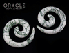 00g Green Tree Agate Spirals