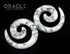 00g Green Tree Agate Spirals