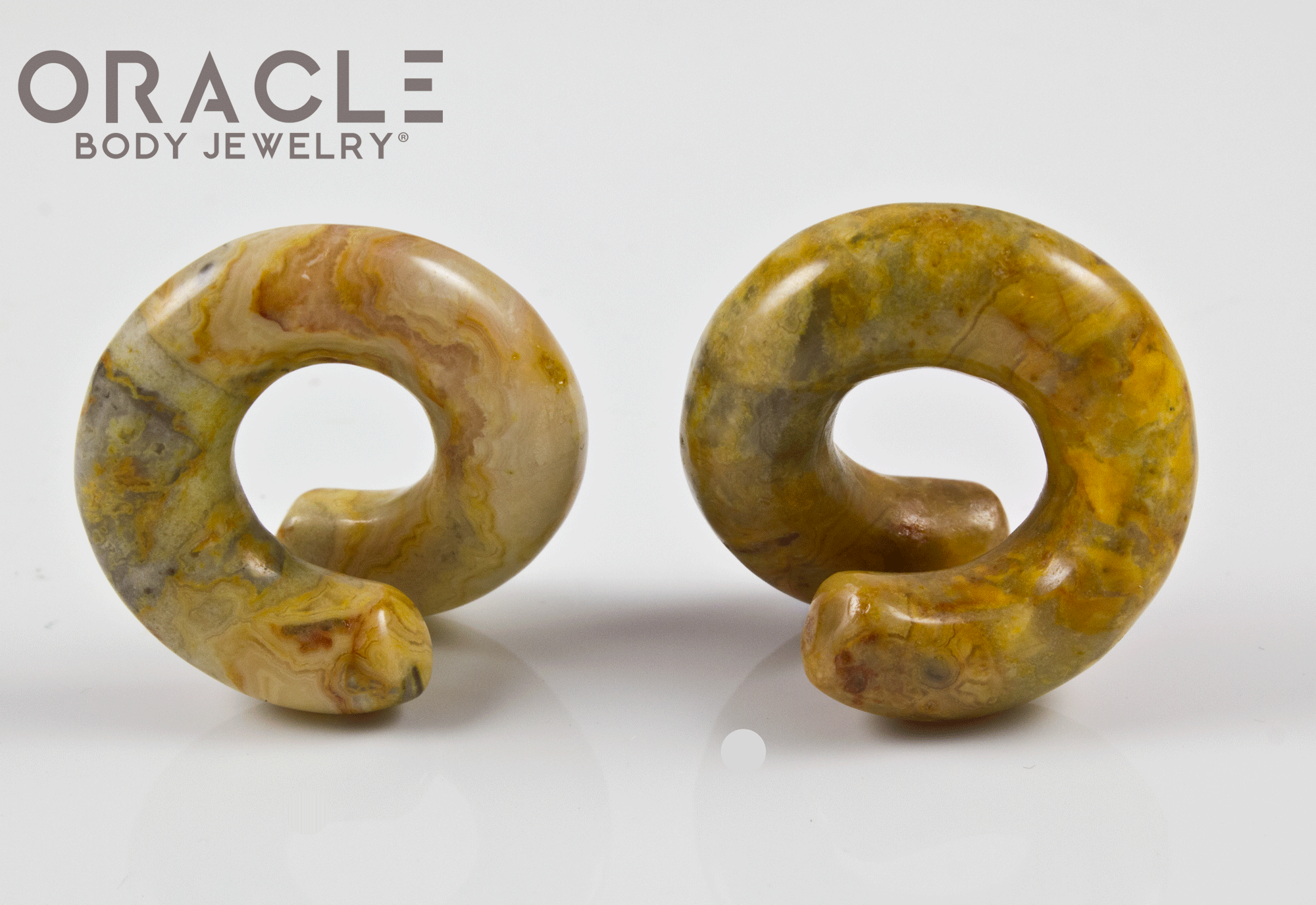 Small Crazy Lace Agate Coils
