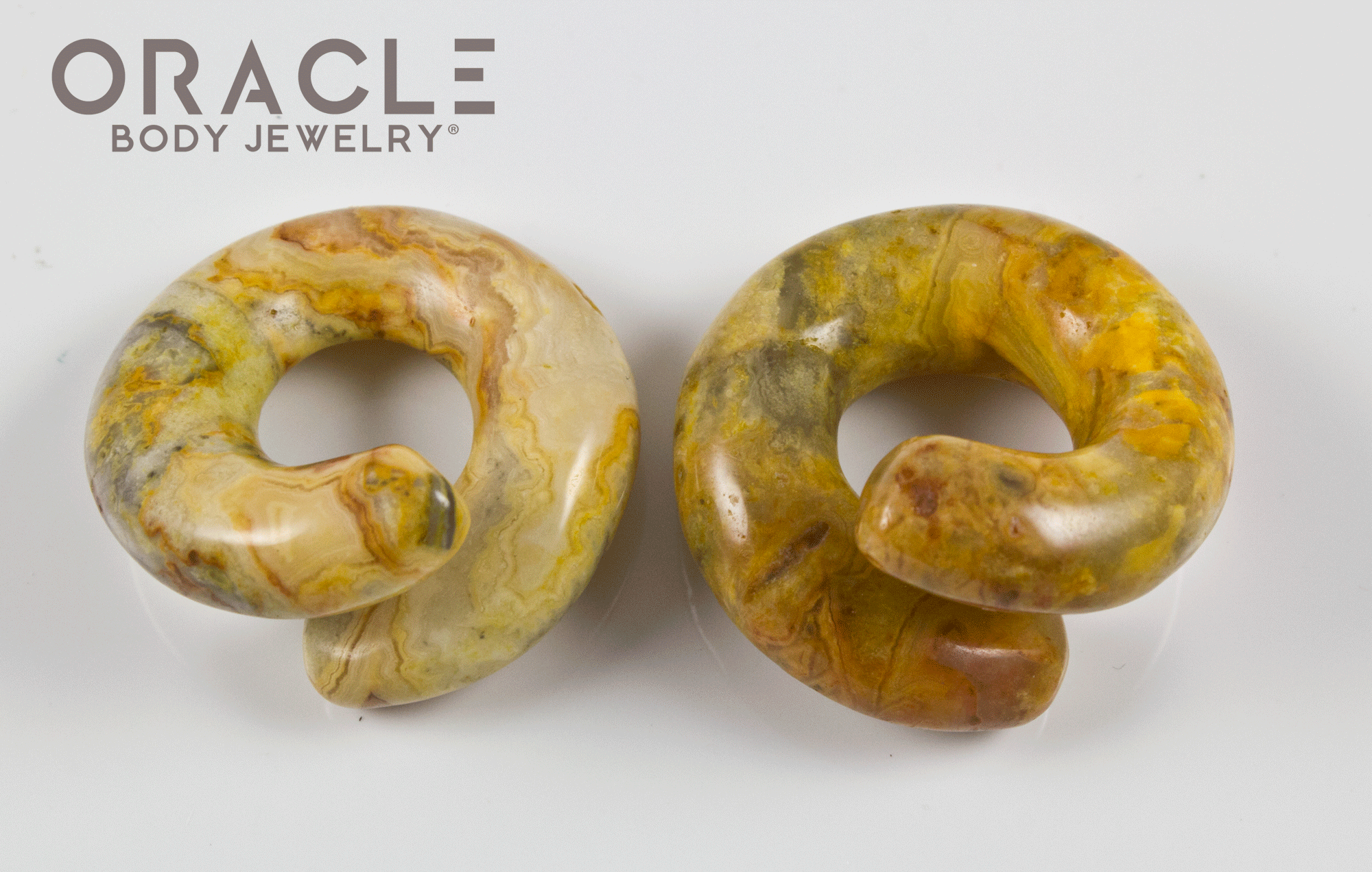 Small Crazy Lace Agate Coils