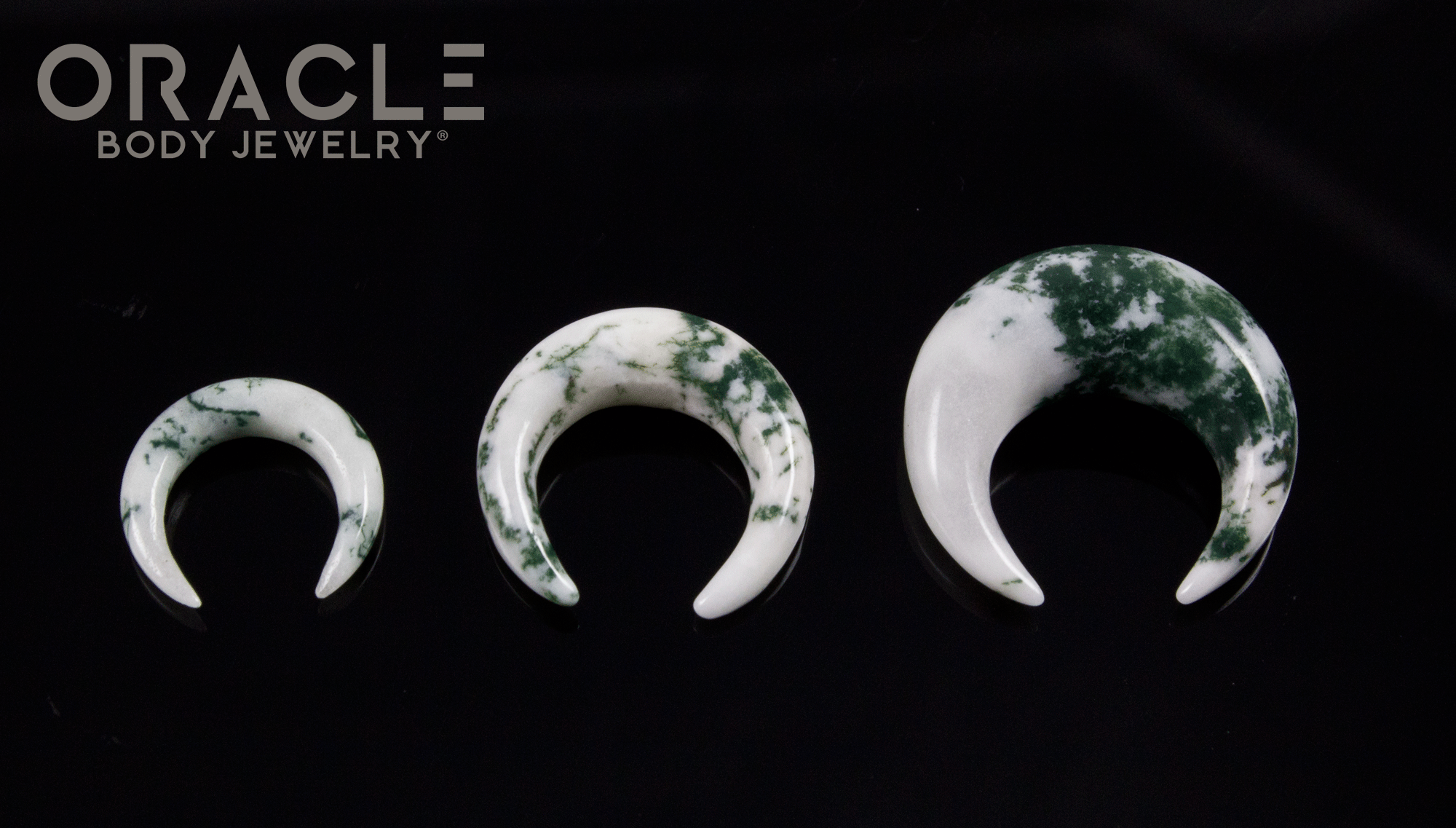 Green Tree Agate Pinchers