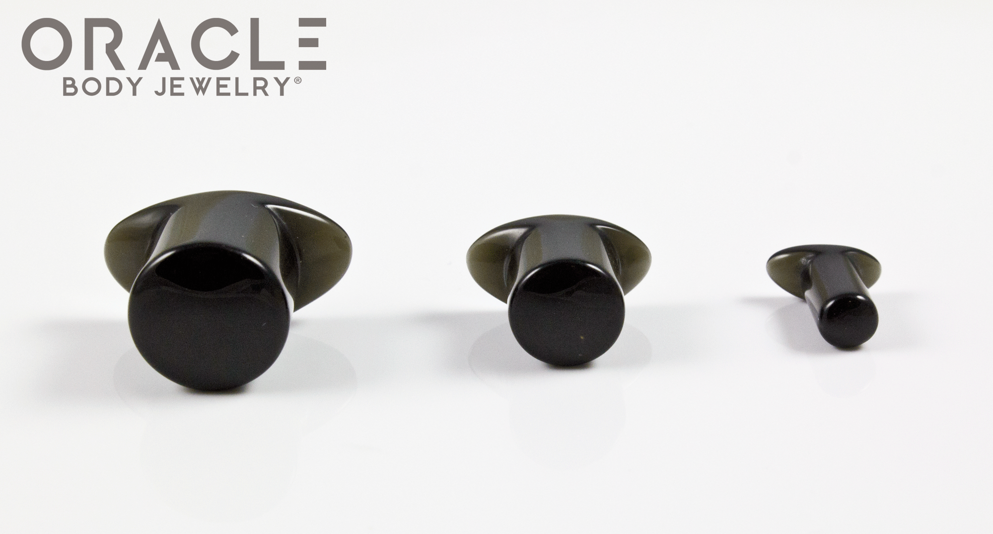 Black Obsidian Labrets 8g Through 1/2"