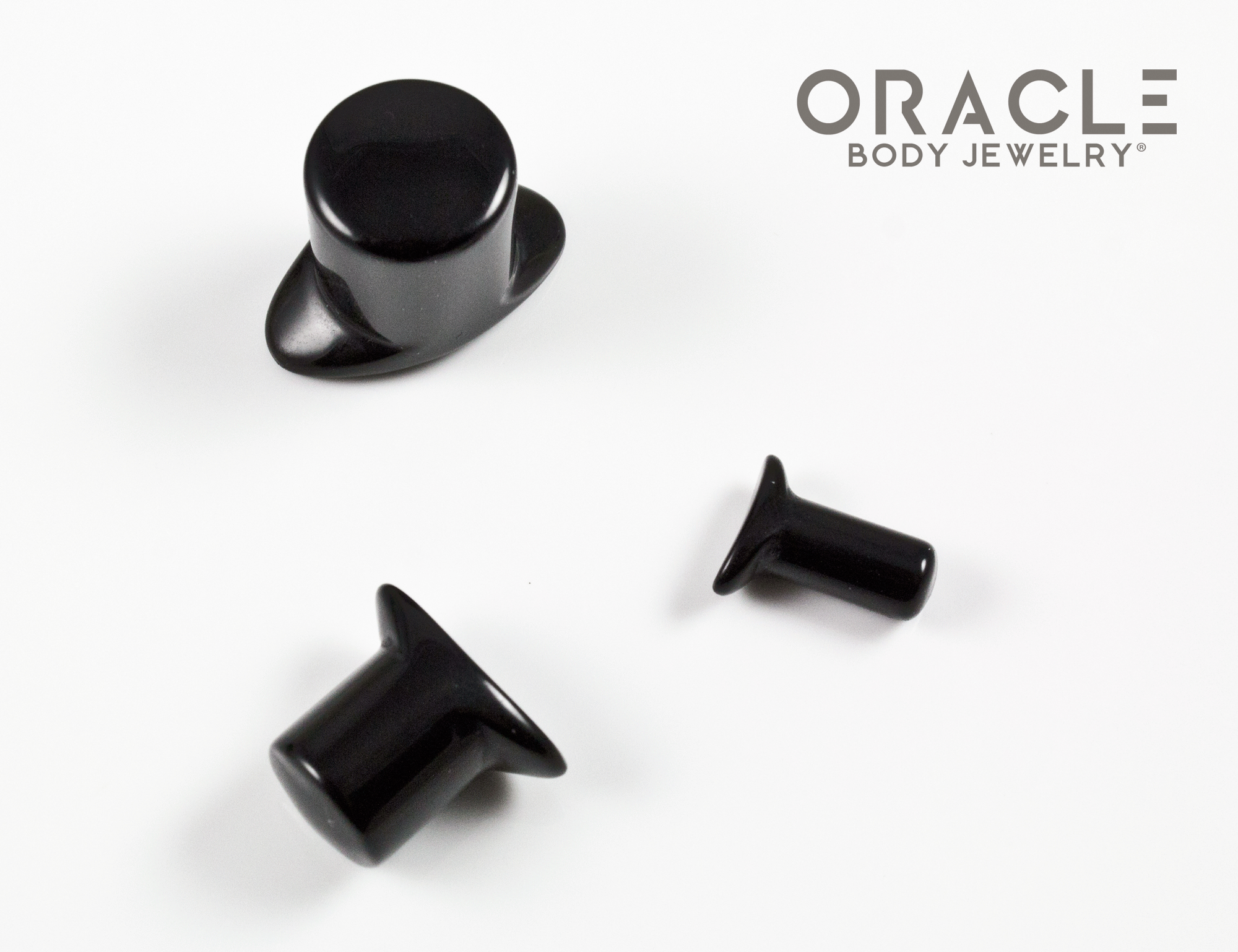 Black Obsidian Labrets 8g Through 1/2"