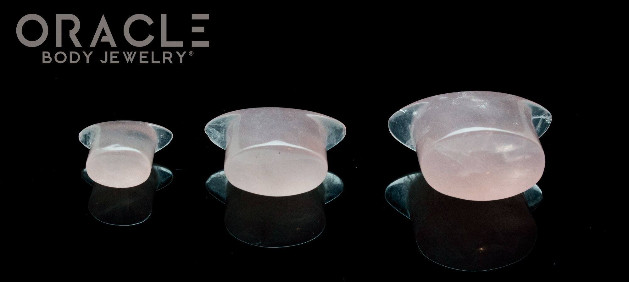 Rose Quartz Oval Labrets 2g Through 3/4"