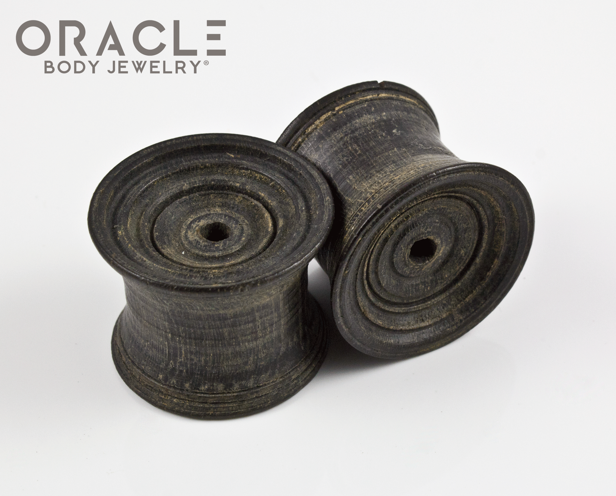Old Sarawak Dayak Wood Ear Plugs