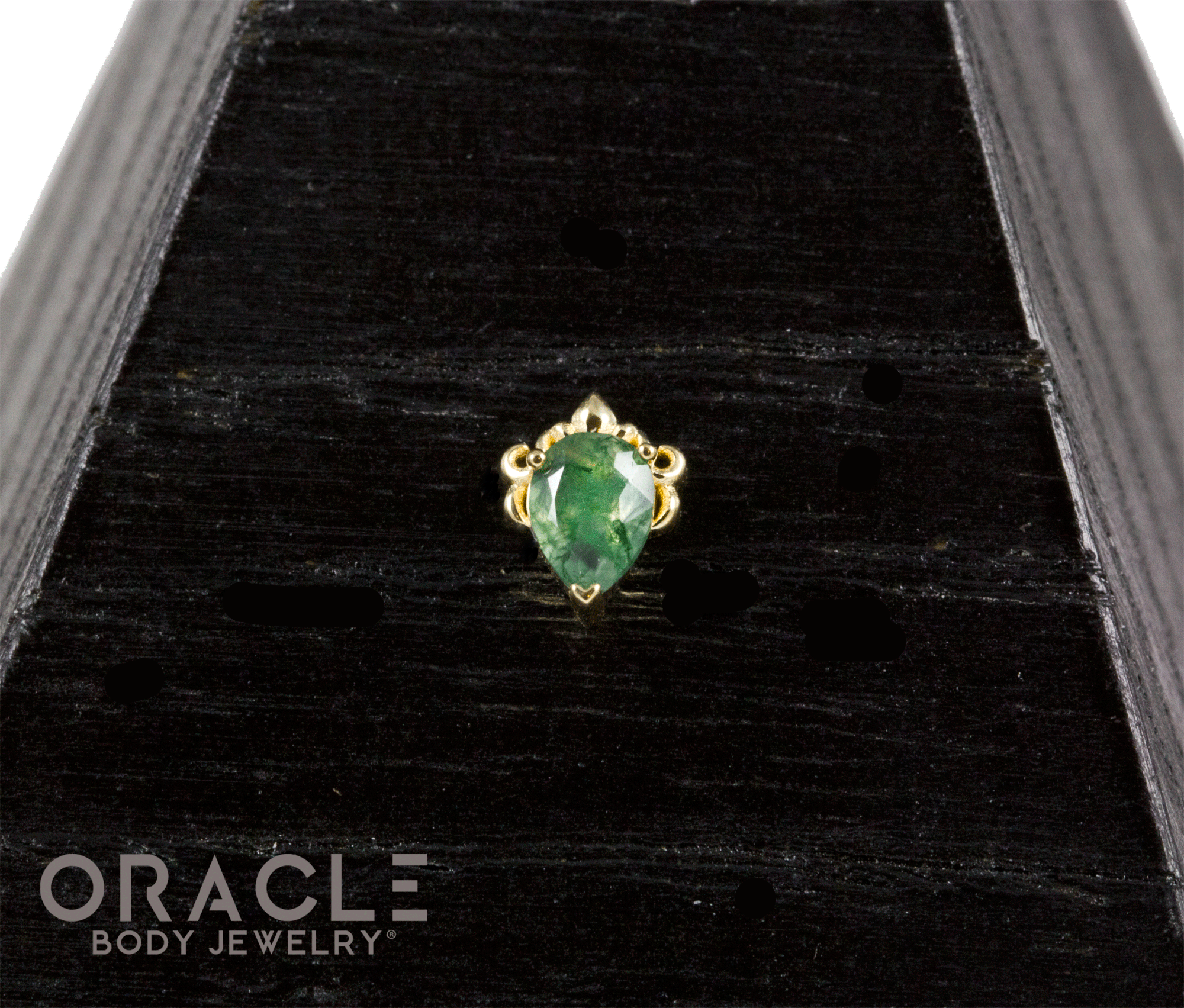 Moss Agate Deco Front View