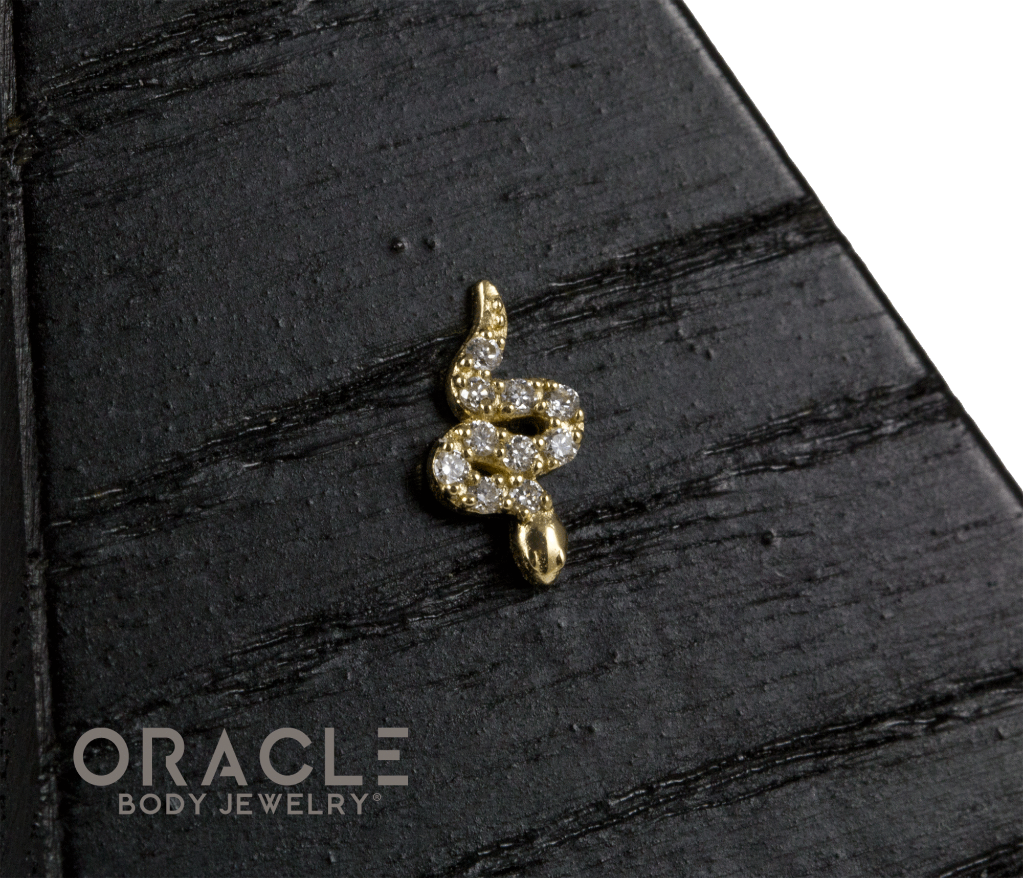 14k Diamondback Threadless End