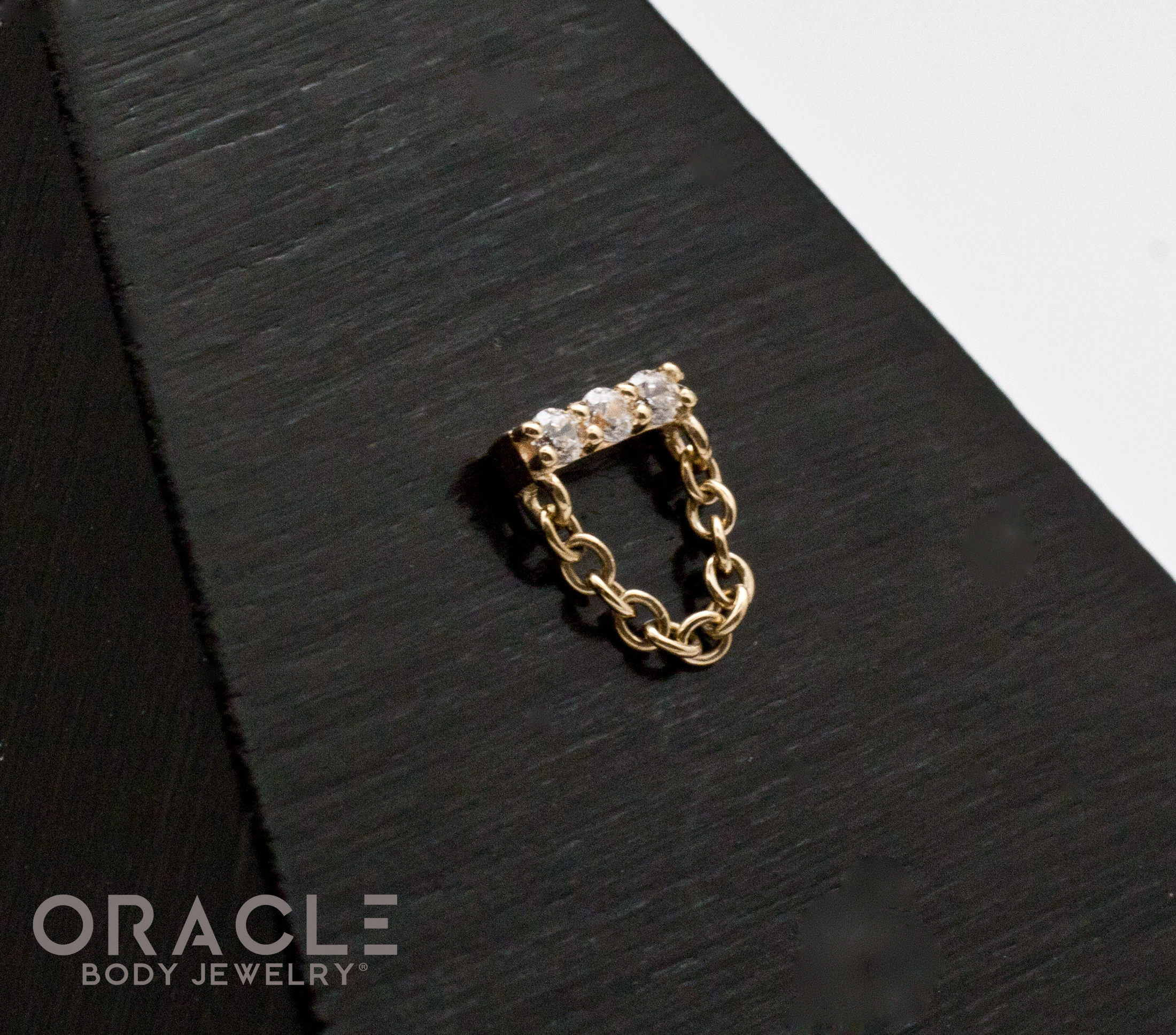 14k Yellow Gold Chain Gang Threadless End