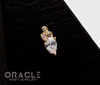 14k Yellow Gold Runway with CZs Threadless End